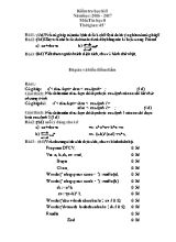 Đề kiểm tra học kì I môn Tin học lớp 8 (Có đáp án) - Năm học 2016-2017